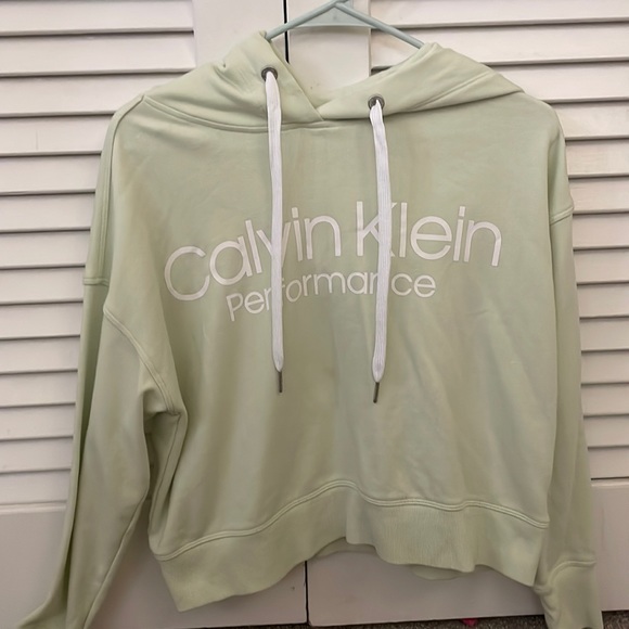 Calvin Klein Sweaters - Light green Calvin Klein sweatshirt, small